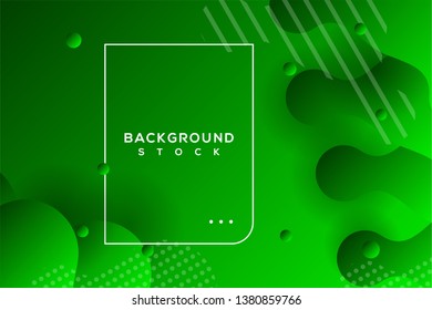 abstract background with green gradient. curvy, wavy, fluid, flowing, irregular shapes. suitable for background, landing page, wallpaper, home screen, theme. vector eps 10
