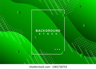 abstract background with green gradient. curvy, wavy, fluid, flowing, irregular shapes. suitable for background, landing page, wallpaper, home screen, theme. vector eps 10