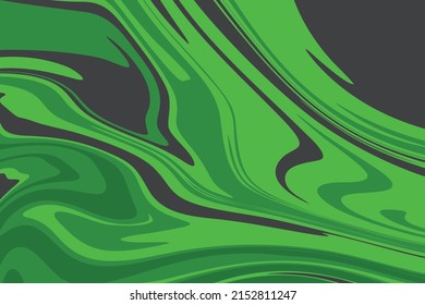 Abstract background with green gradient oil painting texture