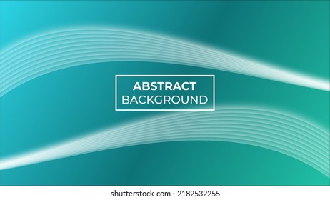 Abstract background with green gradient and there is a wave effect from left and right , easy to edit
