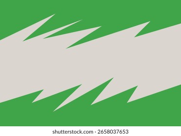 Fundo abstrato com padrão de ziguezague verde e cinza e alguma área de espaço de cópia. Papel de parede da apresentação com ziguezague padrão arte