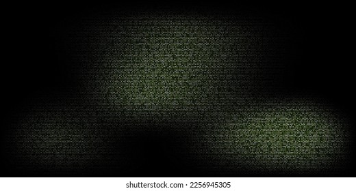 Abstract background green halftone dots on black background,bright beautiful brochure template, design element