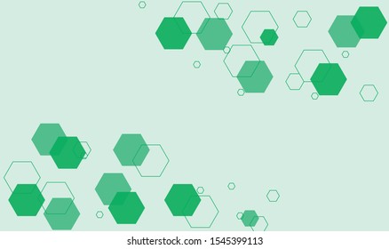 abstract background green hexagon design