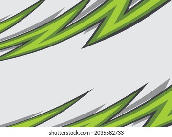 Abstract background with green jagged zigzag pattern