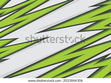 Abstract background with green jagged zigzag pattern