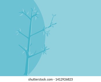 abstract background with green leaves