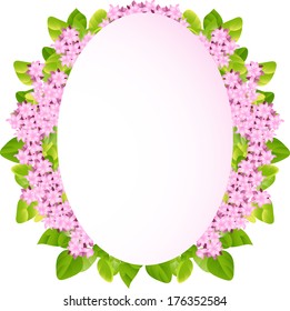 Abstract background with green leaves. Vector illustration