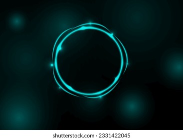 abstract background with green light