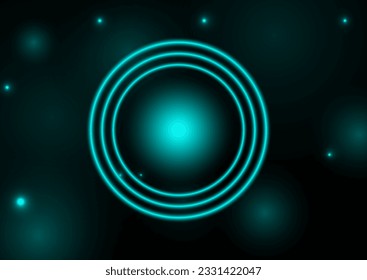 abstract background with green light