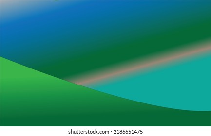 abstract background with green, light brown, soft blue and dark blue