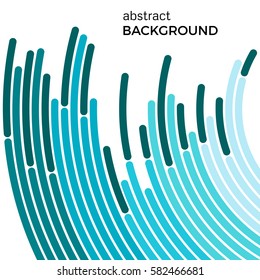 Abstract background with green lines. Green circles with place for your text  on a white background.
