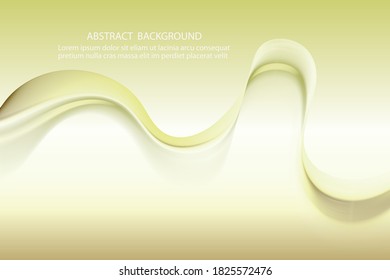 
Fondo abstracto, diseño de ondas de líneas verdes. Elemento de diseño