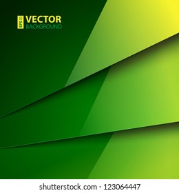 Abstract background with green metal layers. RGB EPS 10 vector illustration