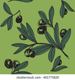 abstract background green olives