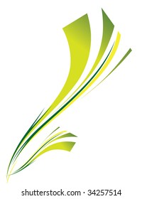 Abstract background of green on white. Vector illustration