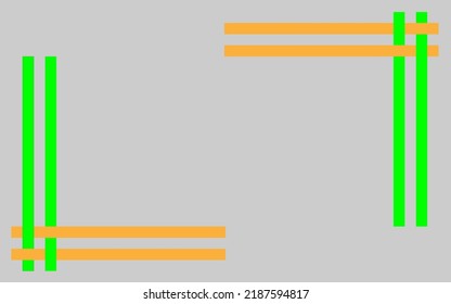 abstract background with green and orange border vector stock background