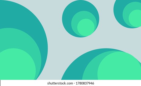 abstract background with green orbs that adorn the canvas