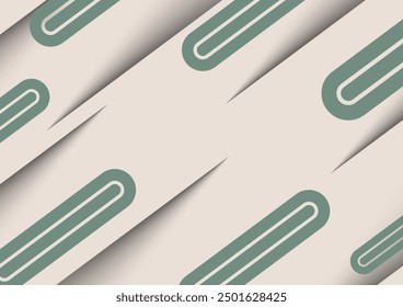 Abstract background with green paper shade, stock vector