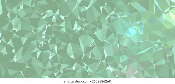 Fundo abstrato Padrão de polígono verde forma de triângulo de baixo poli, fundo geométrico com design de fundo de baixo poli. 