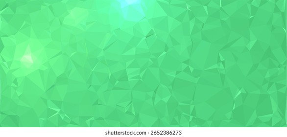 Fundo abstrato Padrão de polígono verde forma de triângulo de baixo poli, fundo geométrico com design de fundo de baixo poli. 