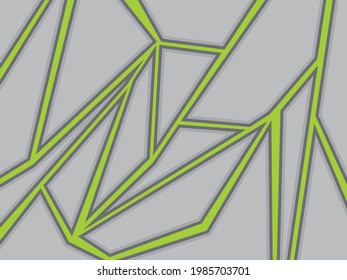 Abstract background with green polygonal lines pattern