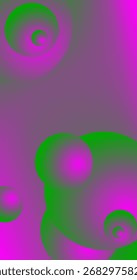 plano de fundo abstrato com círculos verde e roxo no plano de fundo roxo Gradiente Design