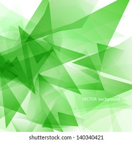 Abstract background with green rags