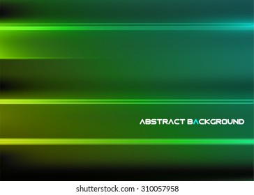 Abstract background with green rays