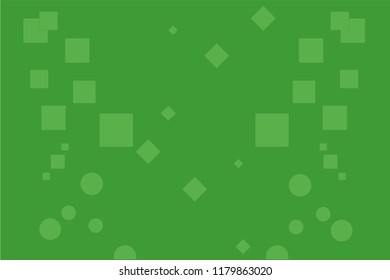 Abstract Background, Green Rectangle Circle Cube Background