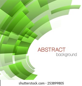 Abstract background with green rectangles