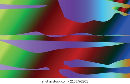 fondo abstracto con colores verde, rojo, amarillo, púrpura y azul
