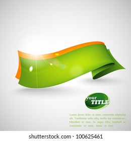 Abstract Background With Green Ribbon