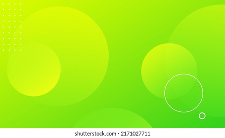 Abstract background with green shapes. geometric gradient circle. Minimal abstract cover design. Creative colorful wallpaper. Trendy gradient poster. Vector illustration
