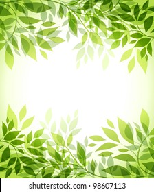 abstract background with green sheet