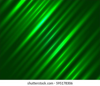 Abstract background with green  shining lines. Vector illustration. 