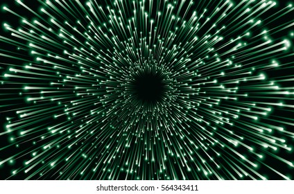 Abstract background with green Starburst. Vector illustration.