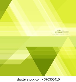 Abstract background with green stripes corner. Concept new technology and dynamic motion.