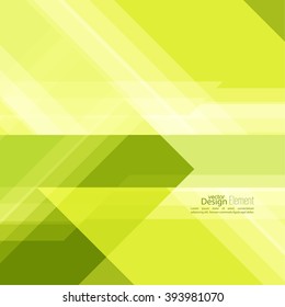 Abstract background with green stripes corner. 