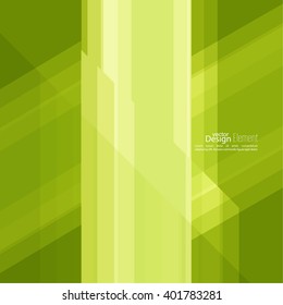 Fondo Abstractas con rayas verdes en la esquina. 