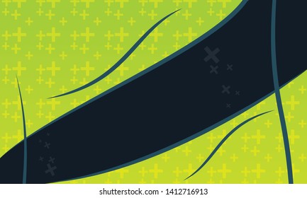 abstract background in green structure of crosses