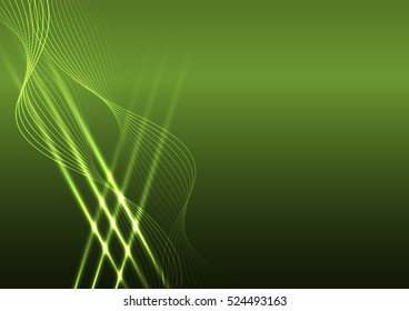 Abstract background green tone vector, drawing by hand vector and digital illustration 