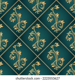 Abstrakter Hintergrund in grünen Tönen, nahtloses Muster für Verpackungsdesign, Geschäfte, Hintergrund für Website-Banner. VektorfarbIllustration