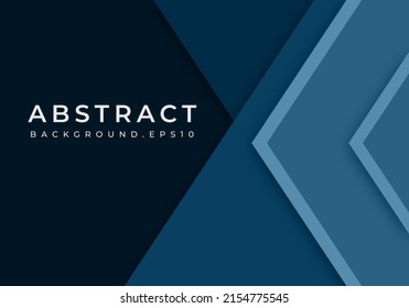 Abstract Background Green Turquoise and Blue Overlap Layer Paper Cut on Dark Space Vector