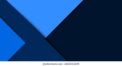 Abstract Background Green Turquoise and Blue Overlap Layer Paper Cut on Dark Space Vector