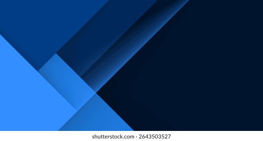 Fondo Abstractas Verde Turquesa y Azul Superposición Capa de Papel Cortado en el Espacio Oscuro. Líneas dinámicas de Vector 
