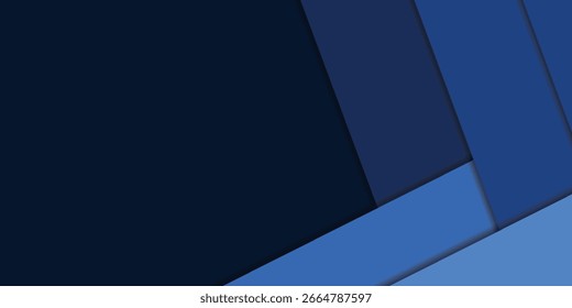 Abstract Background Green Turquoise and Blue Overlap Layer Paper Cut on Dark Space Vector background eps10.