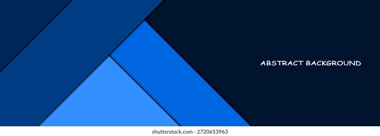 Abstract Background Green Turquoise and Blue Overlap Layer Paper Cut on Dark Space. modern trendy design