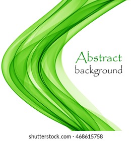 Abstract background green with wave