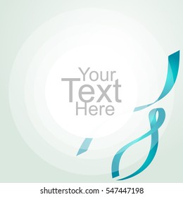 Abstract background with Green wave