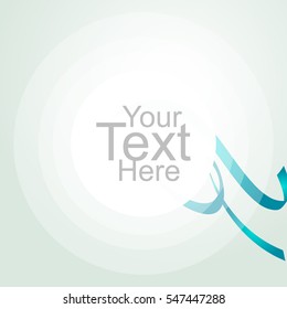 Abstract background with Green wave